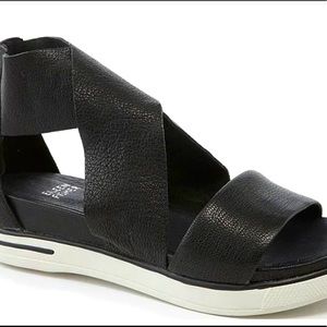 Eileen Fisher
Sport Criss Cross Tumbled Leather
Banded Wedge Platform Sandals
